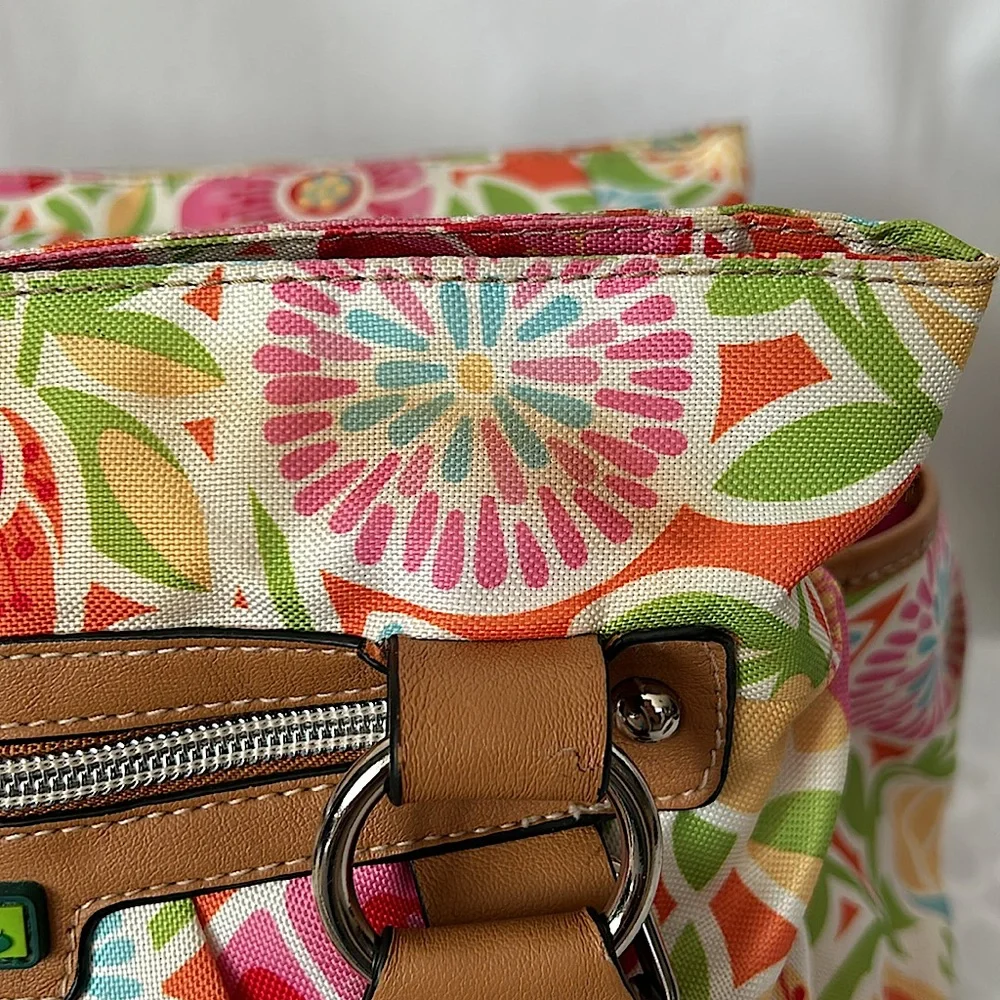 Lily Bloom Super Cute Multicolor Floral Tote Purse Bag πΈπΈ - Picture 11 of 16